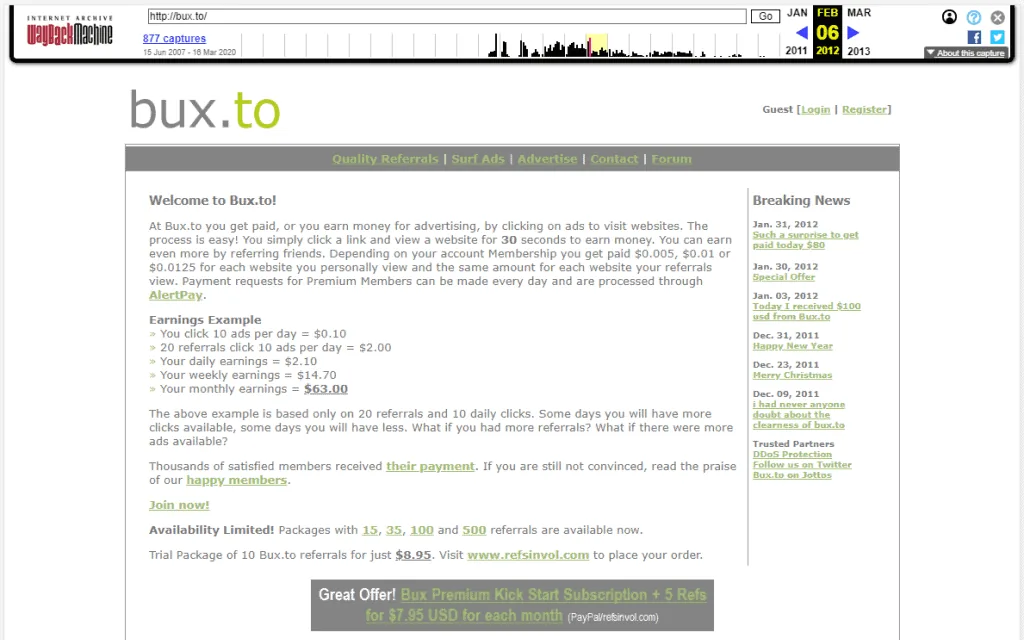 Bux.to didn't pay any payment to Alston Antony once the payment threshold is reached.