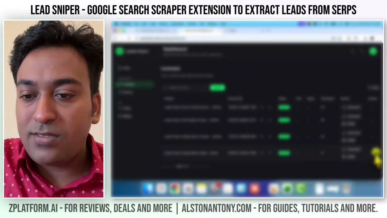 Leads-Sniper Chrome extension installation dialog for the Google Search Scraper