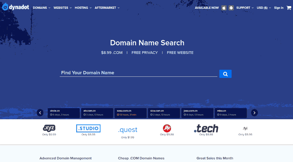 dynadot domain name registrar