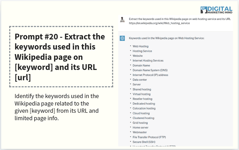 Extracting keywords from website like Wikipedia