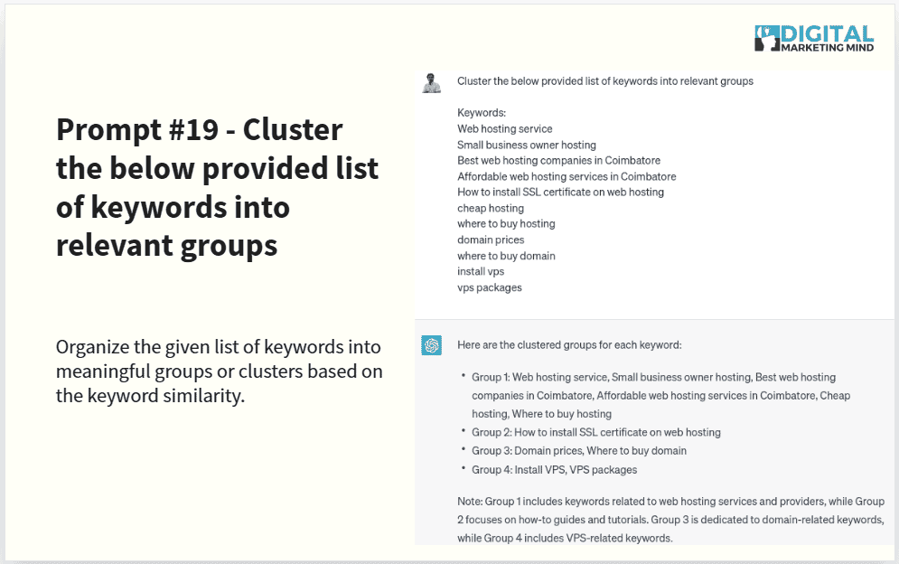 Keyword clustering with ChatGPT