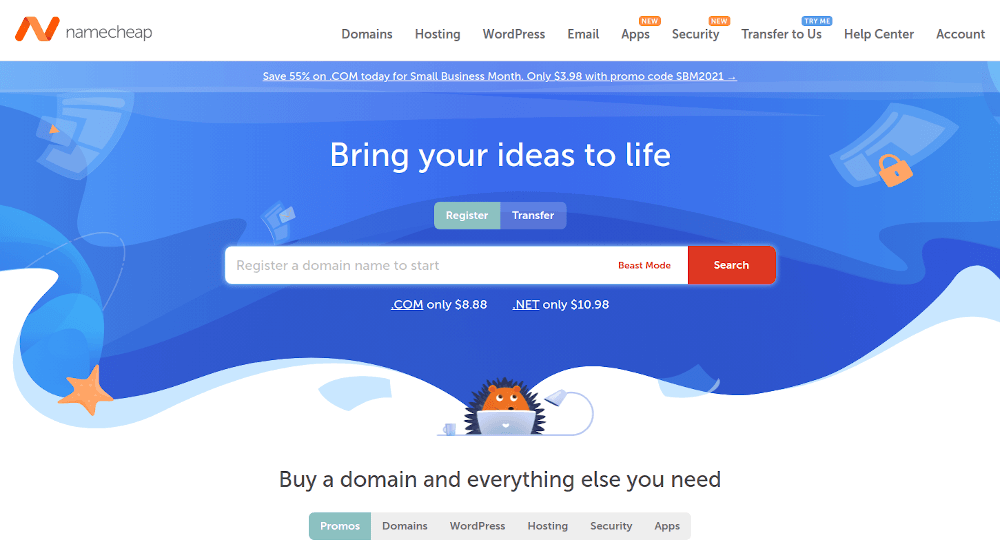 Namecheap domain registrar