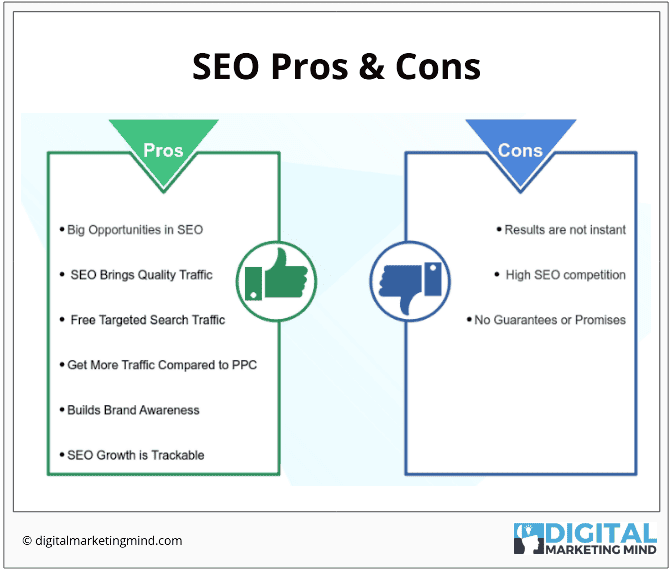 SEO advantages and disadvantages 