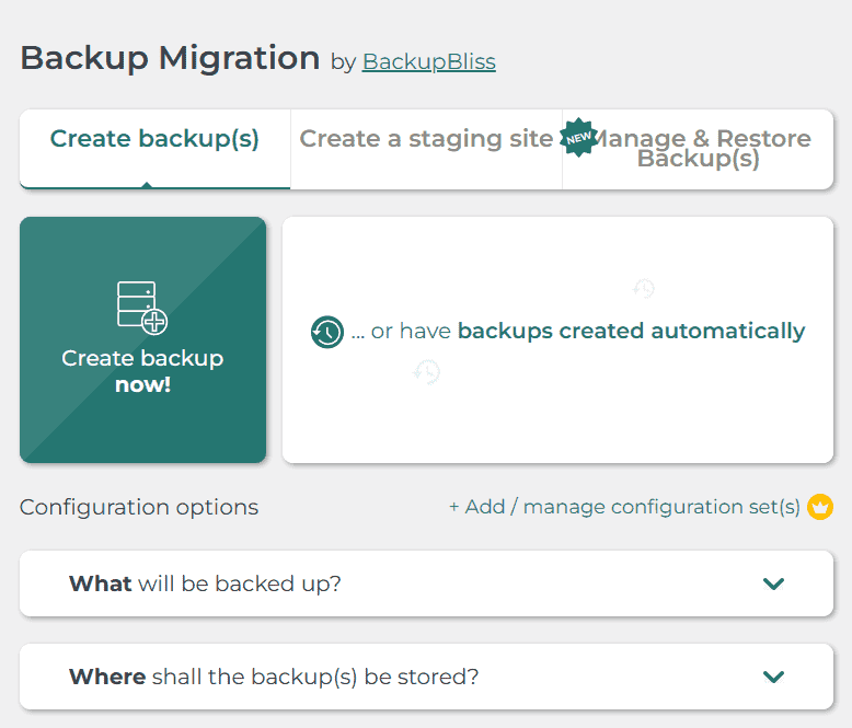 WordPress Backup