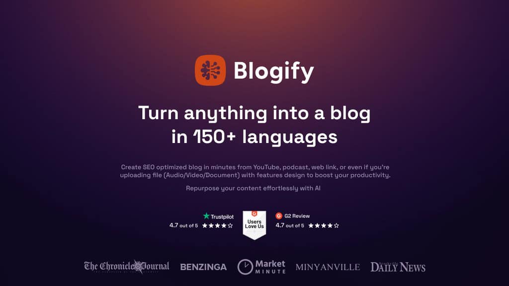 Blogify Lifetime Deal