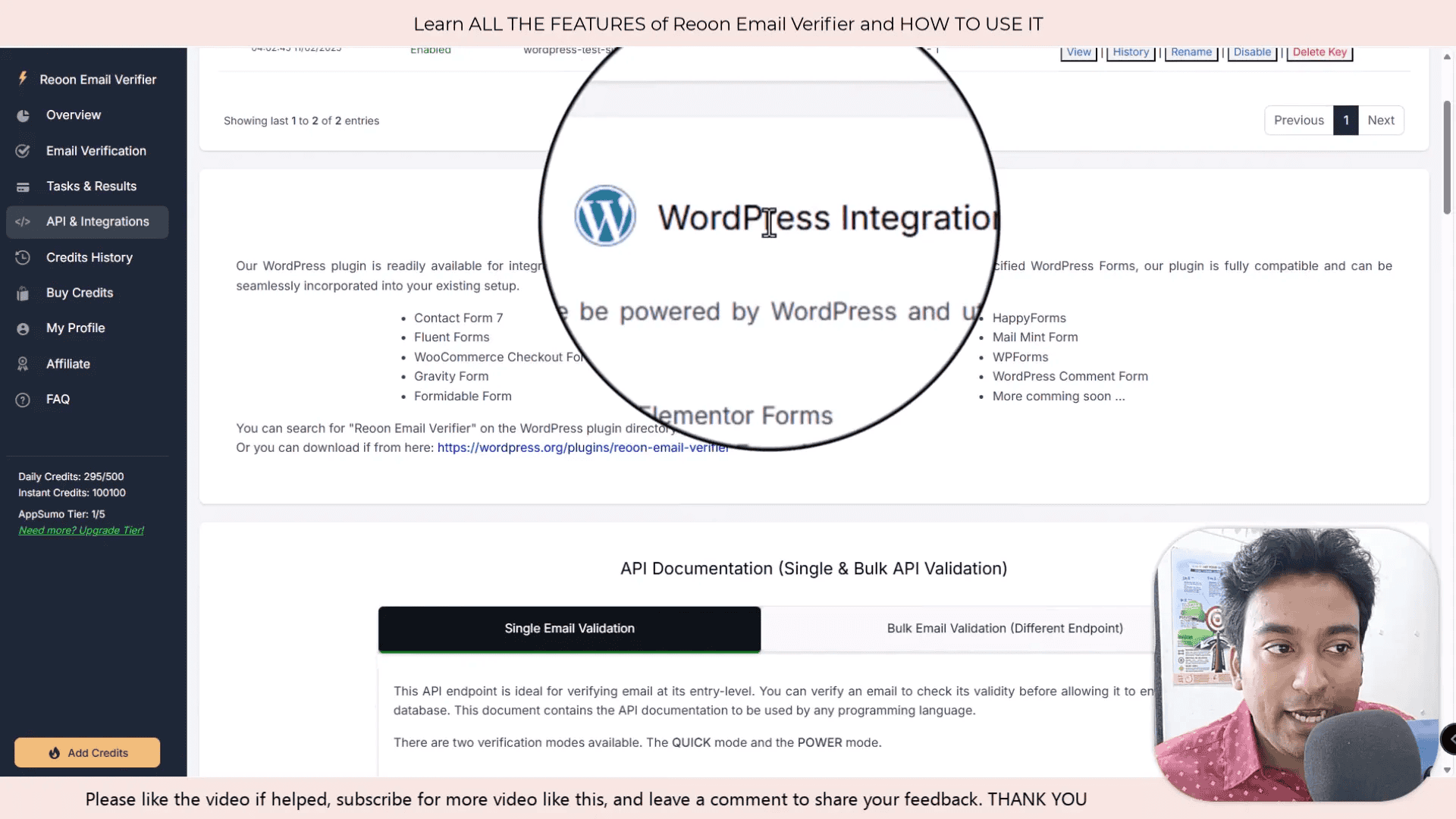 Installing Reoon Email Verifier plugin on WordPress