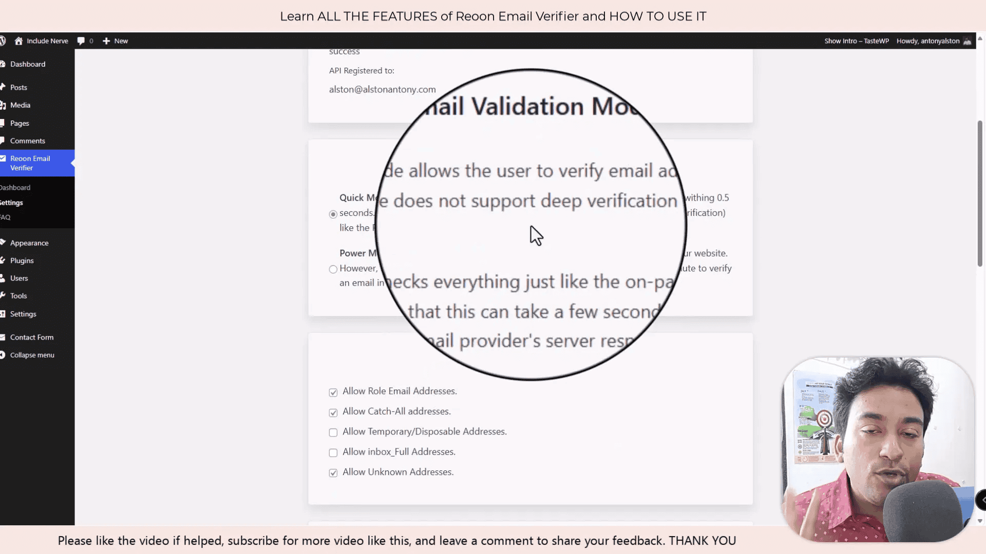 Quick Mode vs Power Mode settings in Reoon Email Verifier