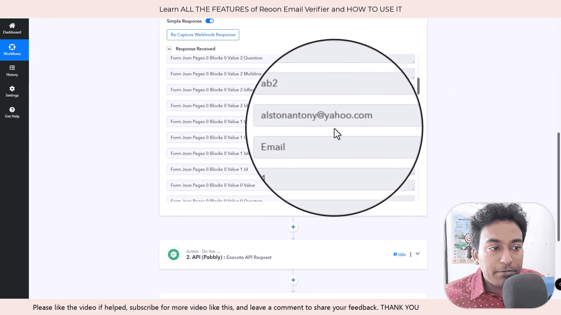 Capturing data from third-party tools using webhooks