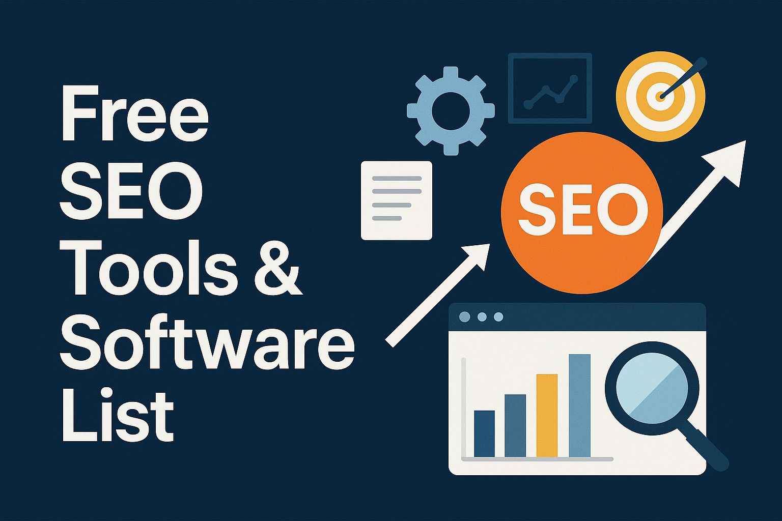 Infographic: Free SEO tools & software boost search ranking.