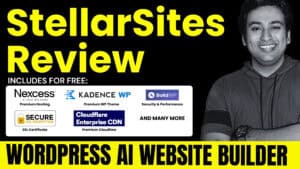 StellarSites review: WordPress AI website builder, includes free hosting, theme & plugins.