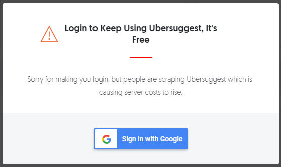 Ubersuggest Free
